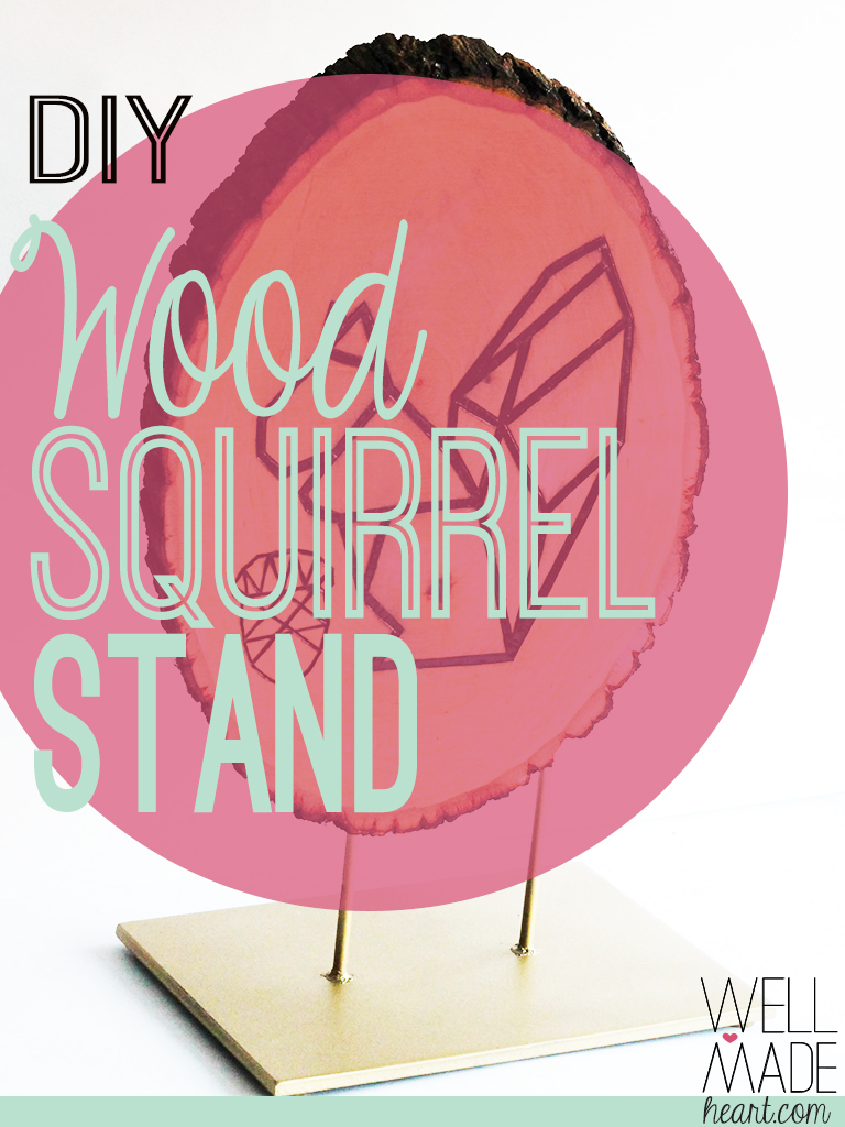 DIY Wood Squirrel Stand