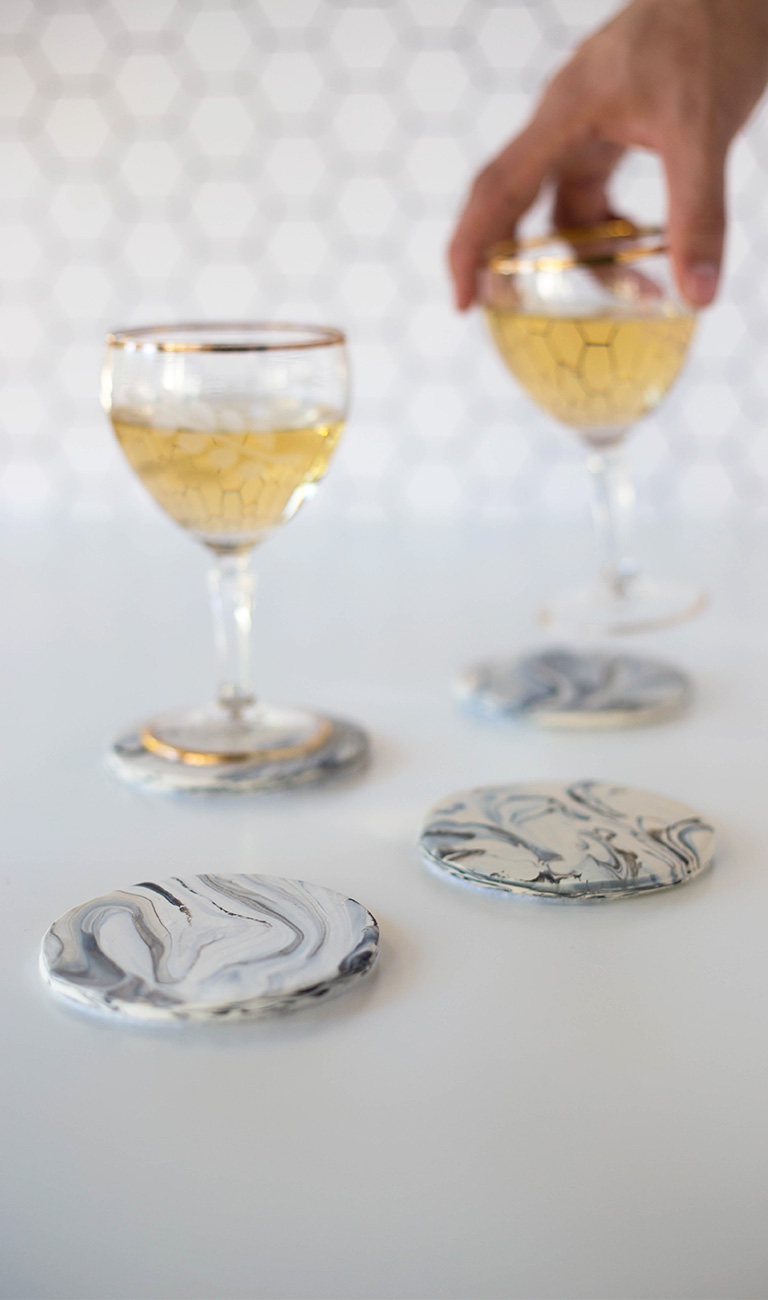 DIY Marble Coasters